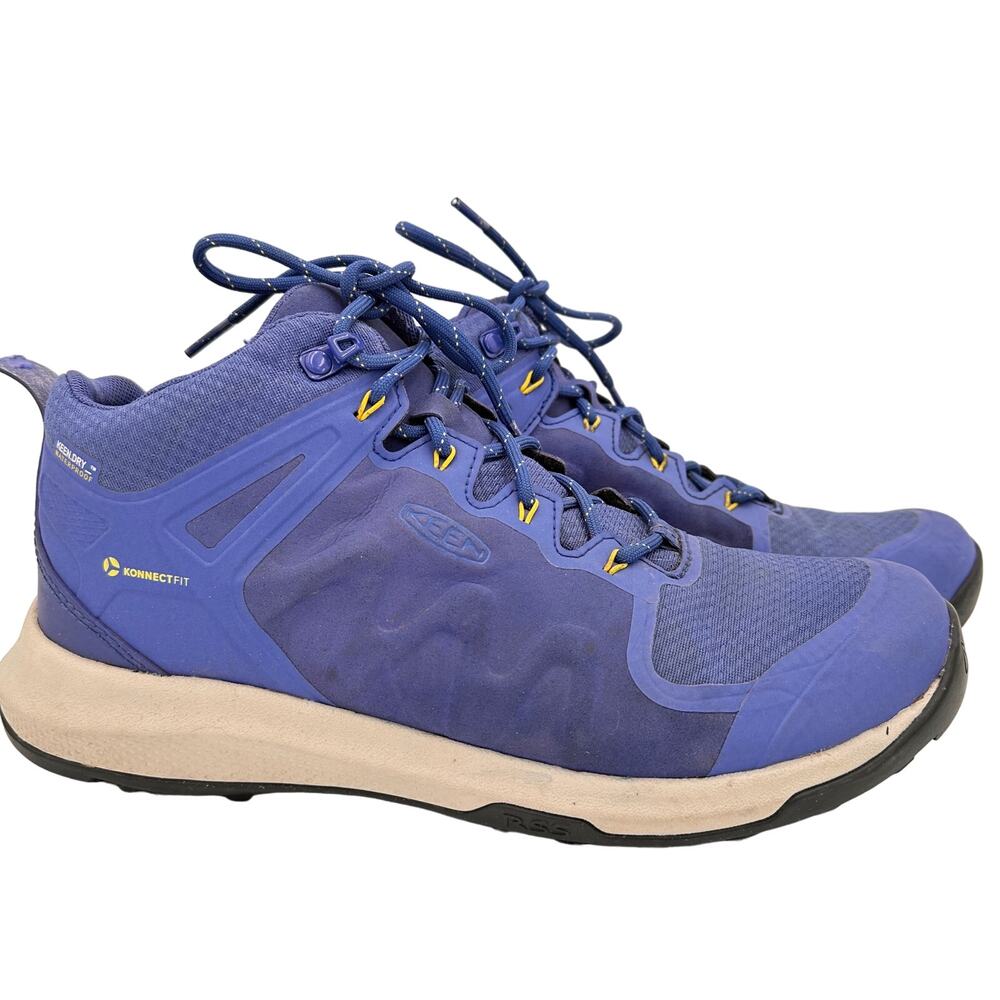 Keen Women's Blue Explore Mid Waterproof Hiking Boots Size 9.5